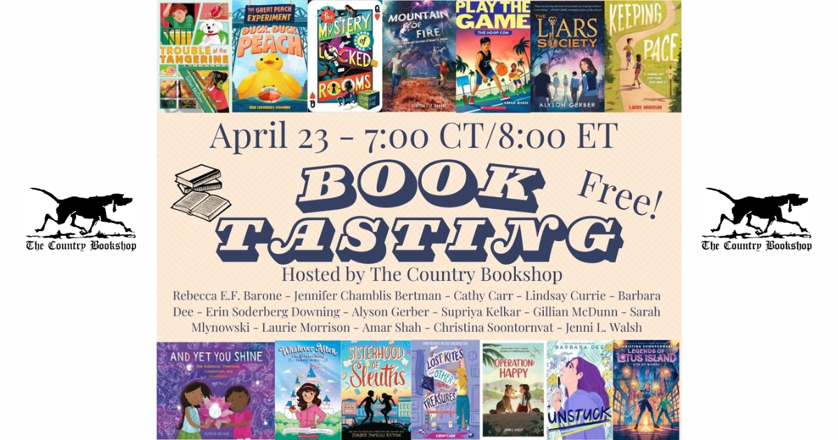 The Country Bookshop presents For the Love of Middle Grade Spring Book Tasting! event cover photo