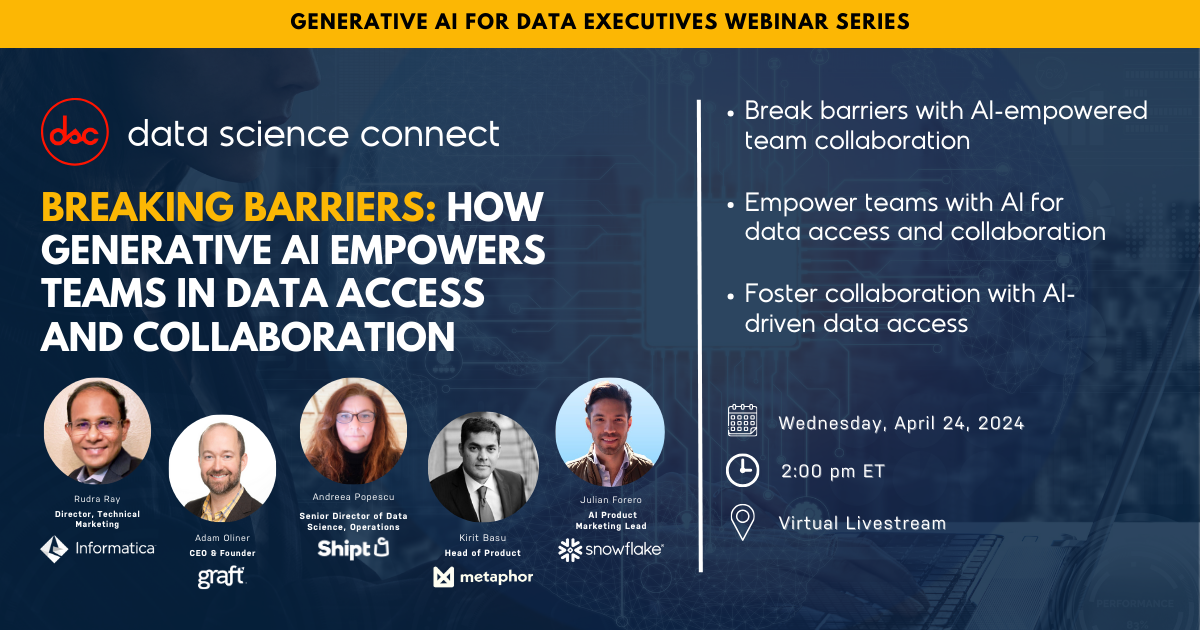 Breaking Barriers: How Generative AI Empowers Teams in Data Access and Collaboration event cover photo