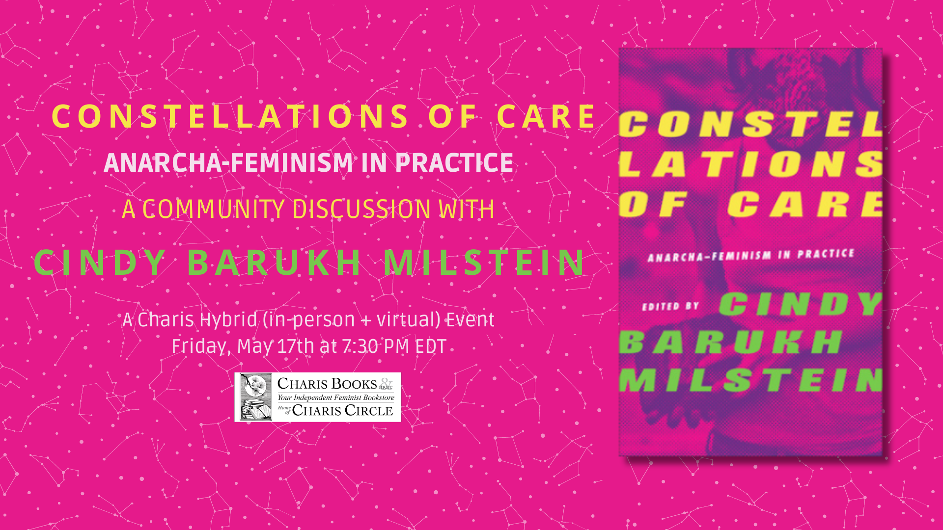 Constellations of Care: Anarcha-Feminism in Practice--A Community Discussion with Cindy Barukh Milstein event cover photo