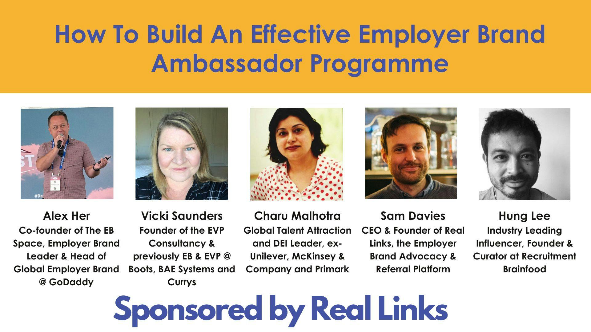 How To Build An Effective Employer Brand Ambassador Programme event cover photo