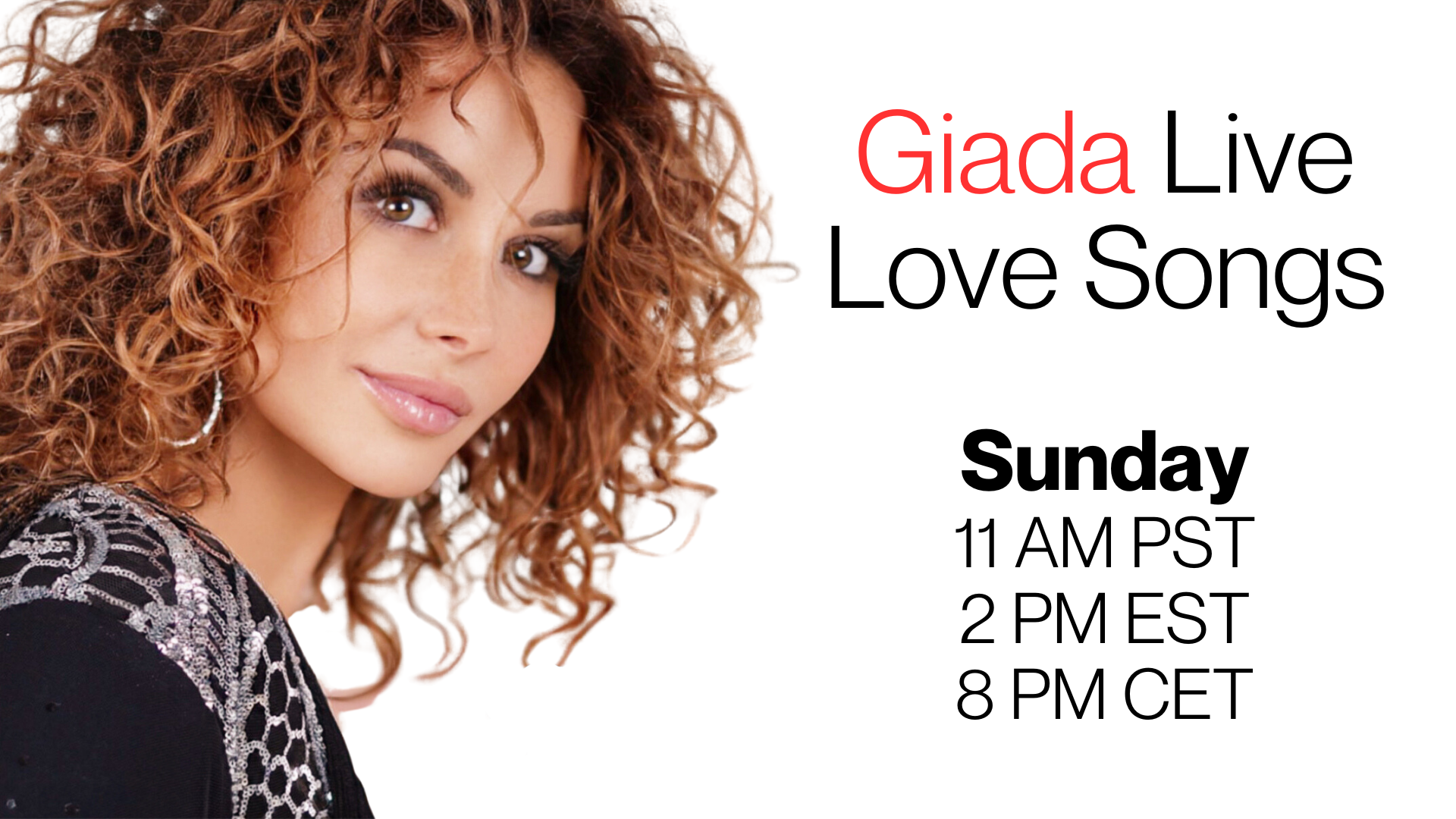 Giada Live Love Songs event cover photo