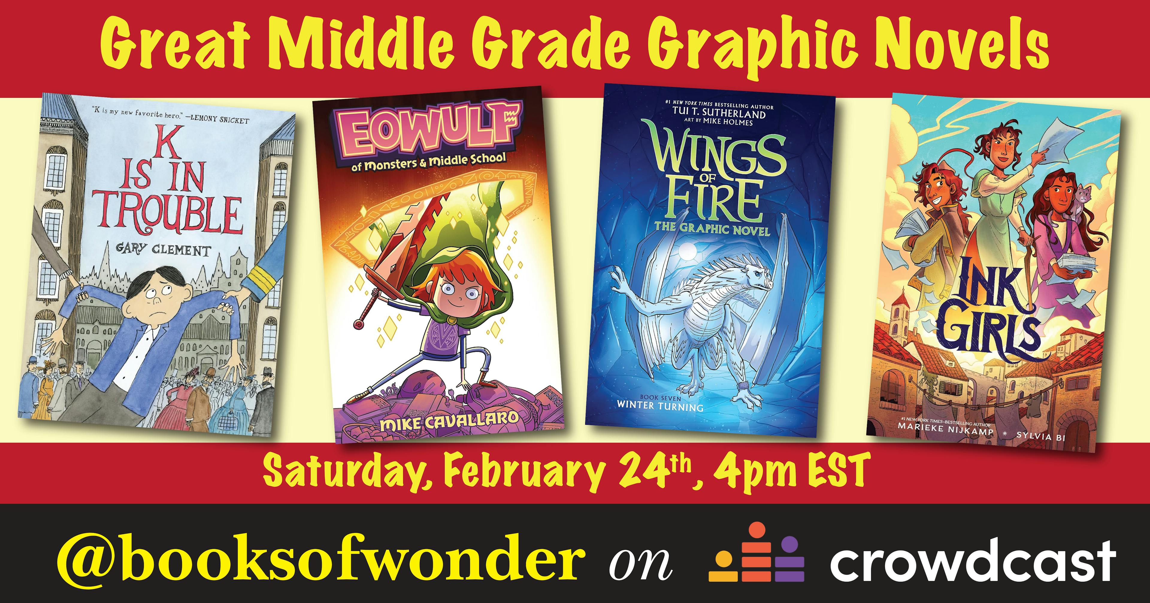 Great Middle Grade Graphic Novels event cover photo