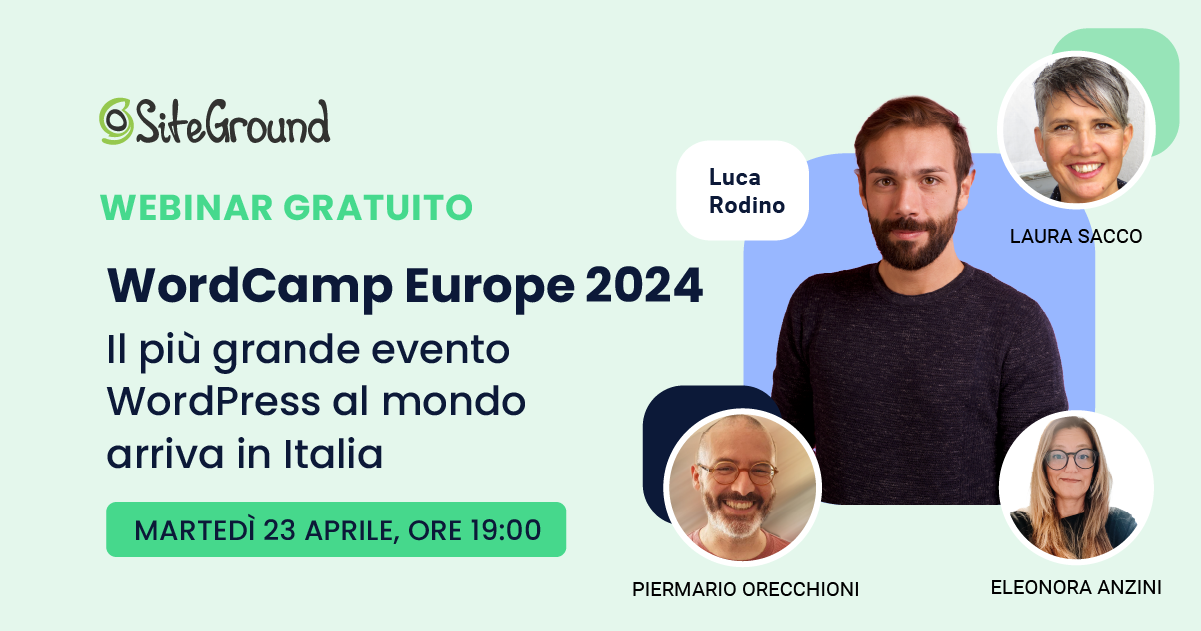 Sblocca tutto il potenziale digitale della tua attività: WordCamp Europe arriva in Italia! event cover photo