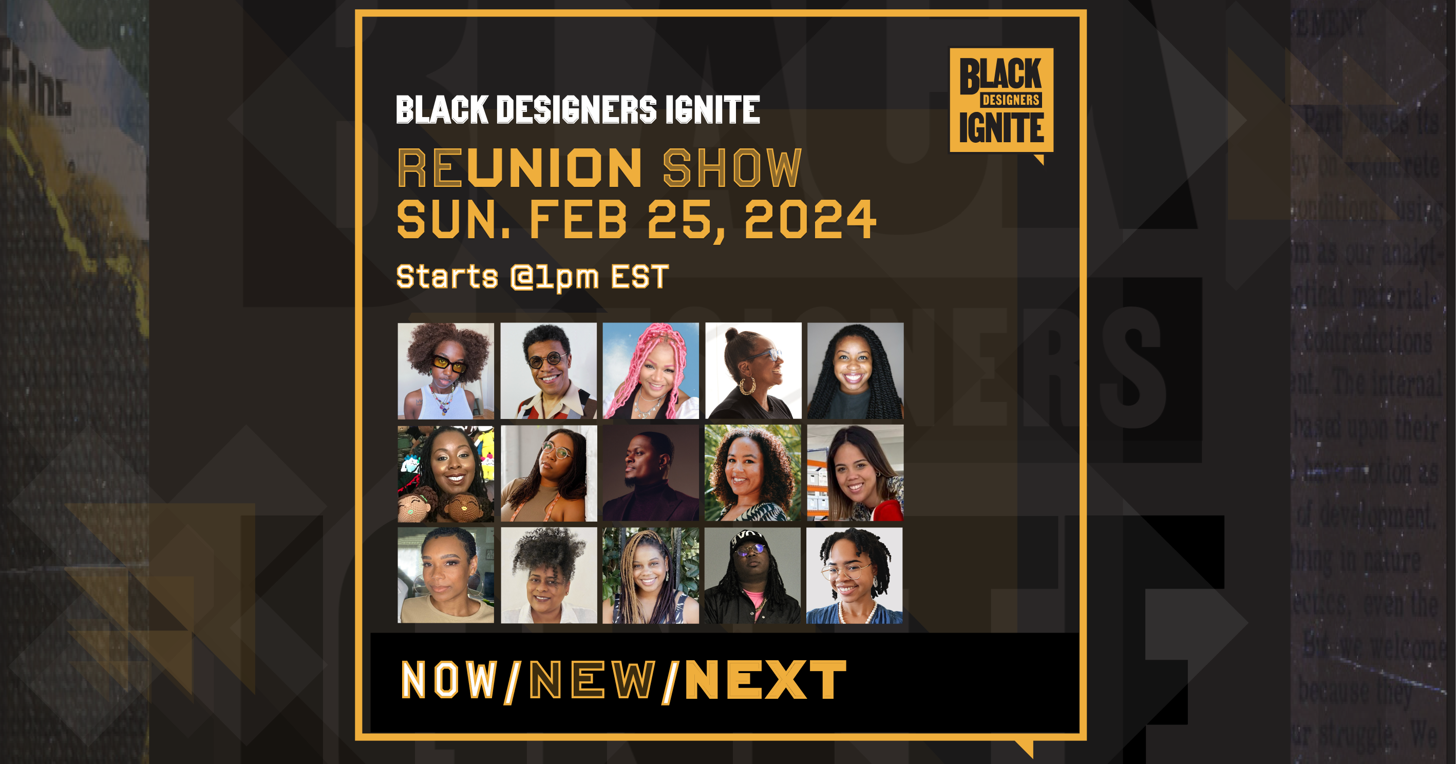 Black Designers Ignite 2024 Reunion Show event cover photo