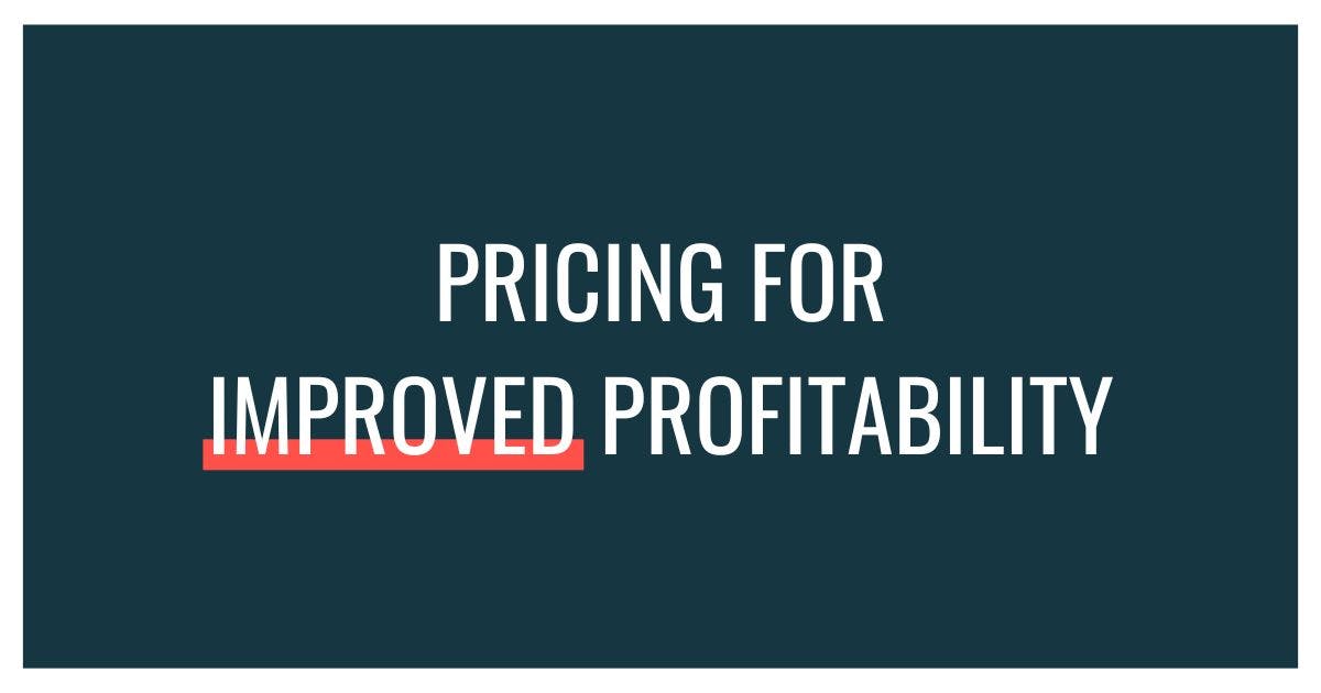 Pricing for Improved Profitability event cover photo