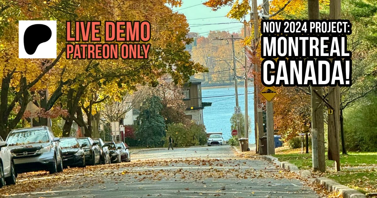 PATREON ONLY - November 2024 Project - Autumn Street, Montreal