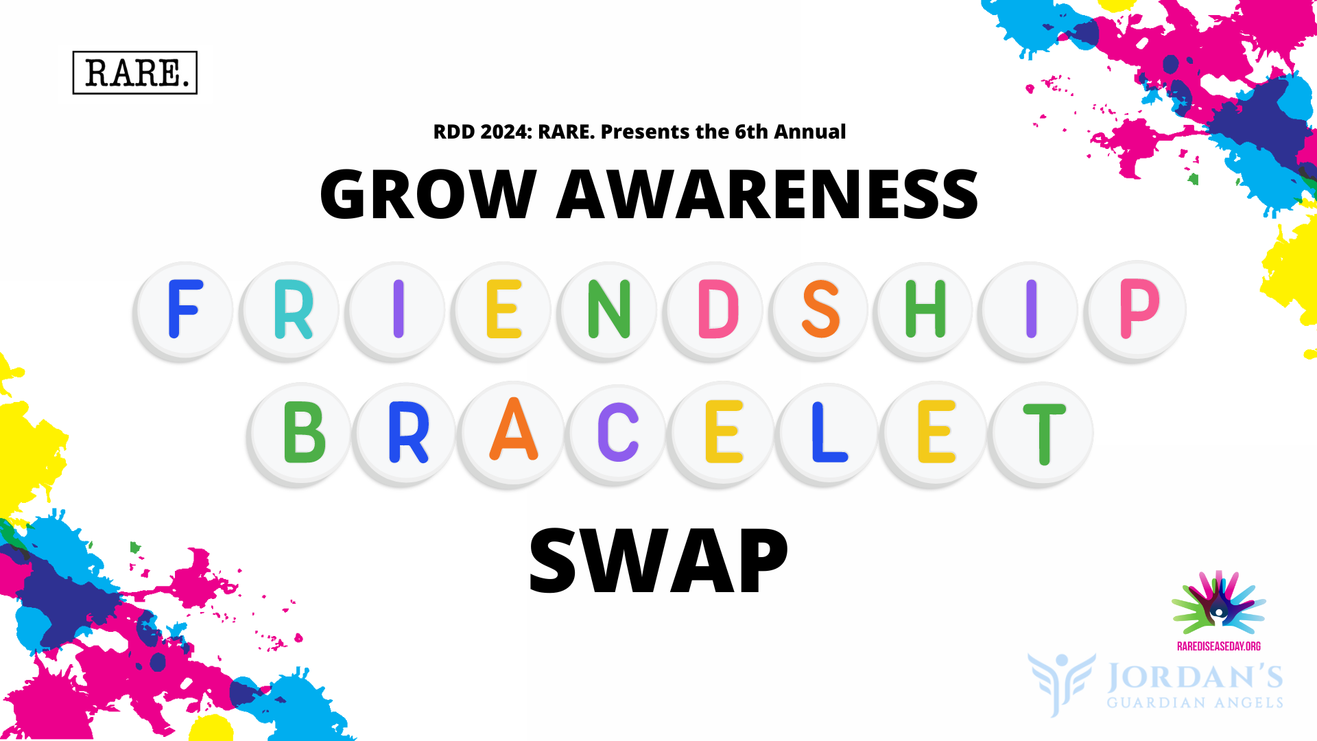 Grow Awareness: Friendship bracelet swap (RARE. DISEASE'S VERSION) event cover photo