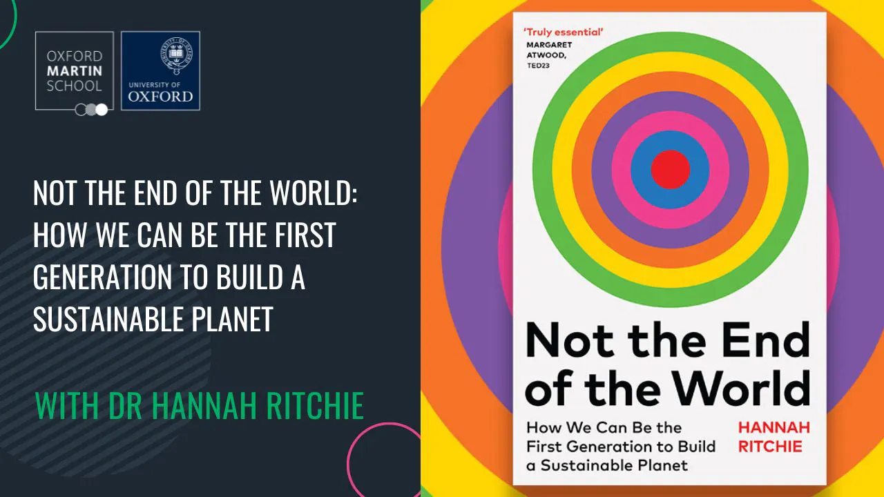 Not the end of the World: how we can be the first generation to build a sustainable planet event cover photo