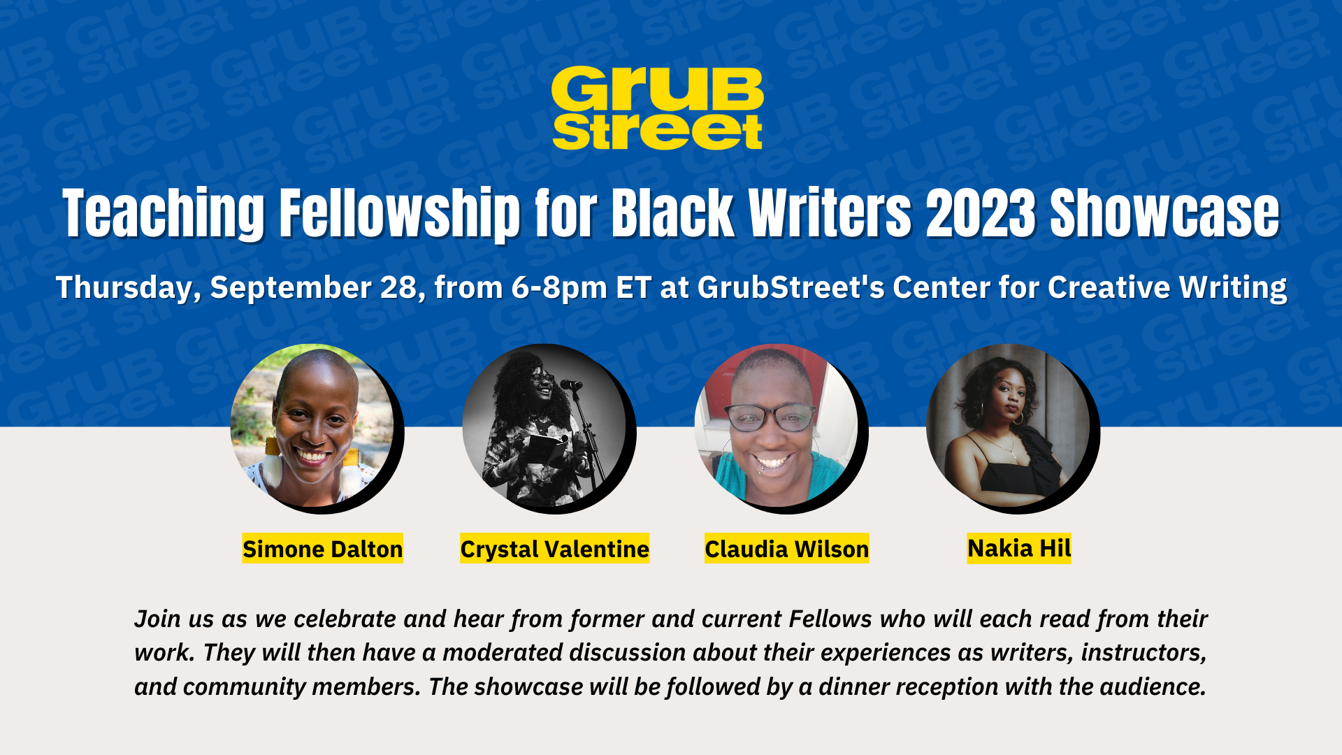 Teaching Fellowship for Black Writers 2023 Showcase event cover photo