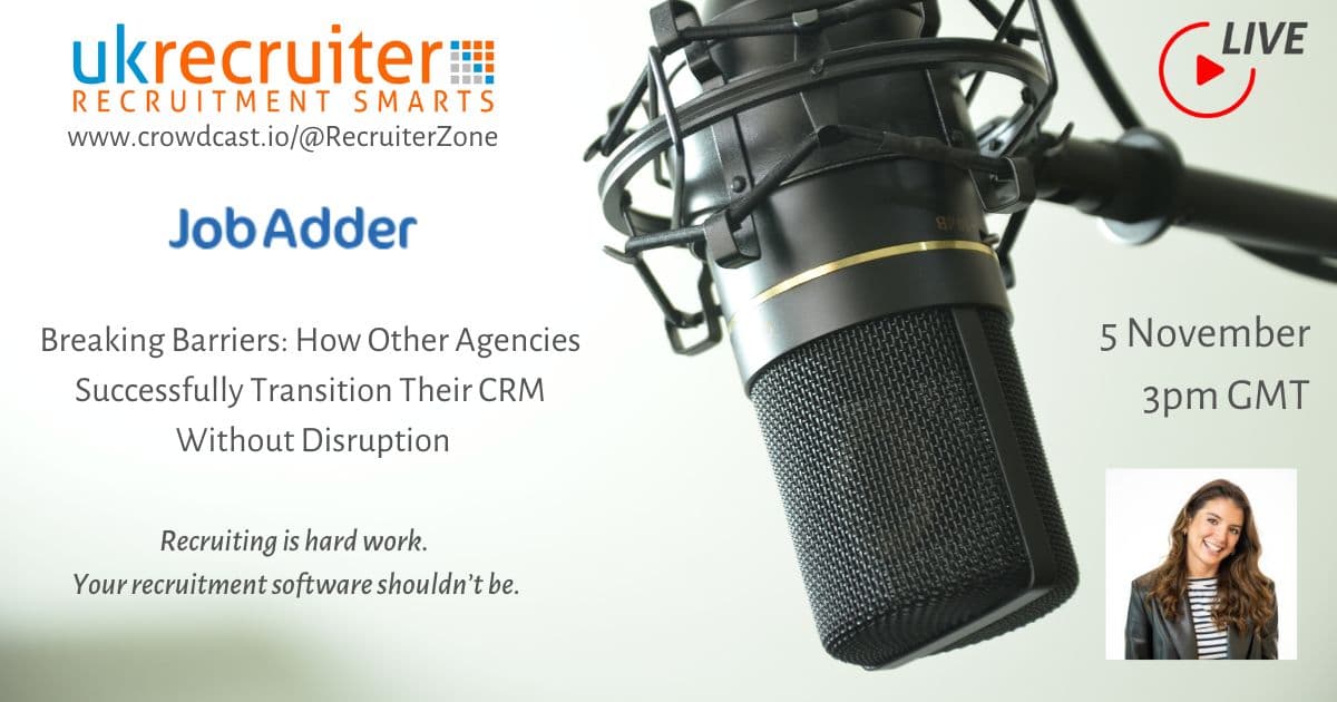 🎙Recruitment Smarts Live: 5th November - crowdcast