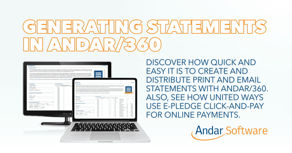 Andar Software How-to: Generate Statements in Andar/360 - crowdcast
